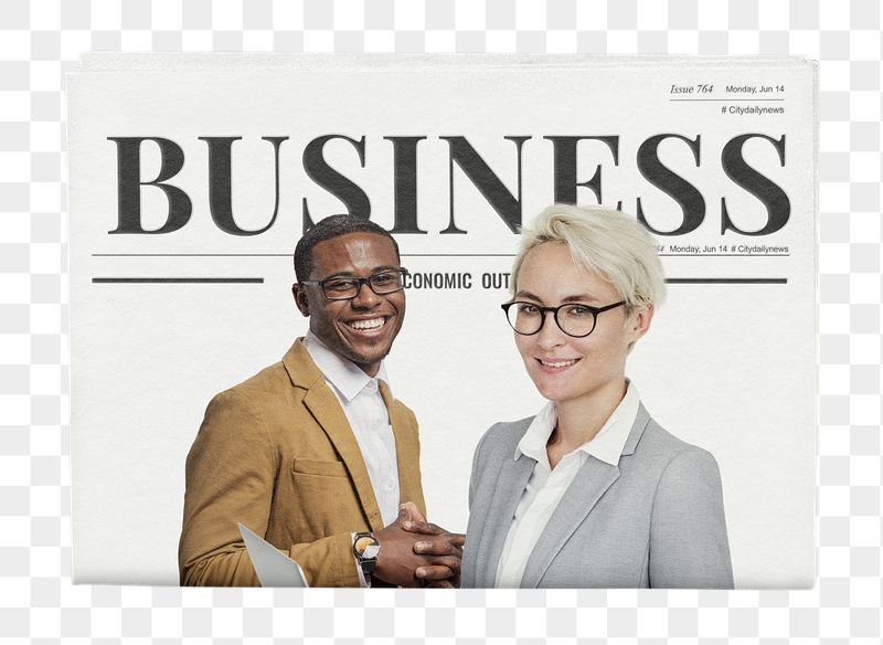 Cheerful work png colleagues newspaper | Free PNG - rawpixel