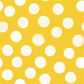 Cheerful Yellow Polka Dot Background