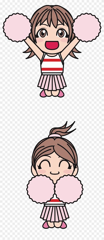 Cheerleader - Dessin Pom Pom Girl