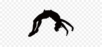 Cheerleading Silhouette Tumbling Gymnastics Clip art - Fitness silhouette figures 