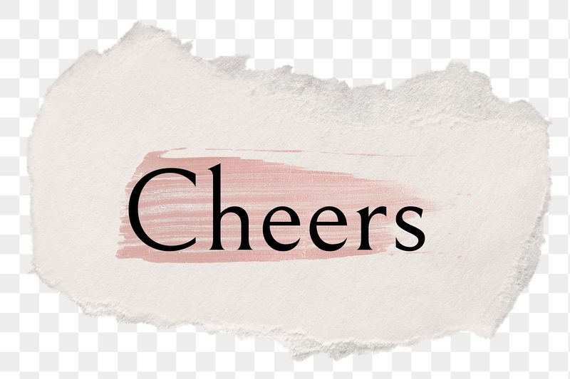 Cheers png ripped paper word | Free PNG - rawpixel