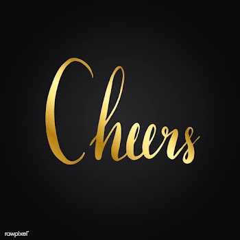 Cheers typography wording style vector | Free stock vector - 517583