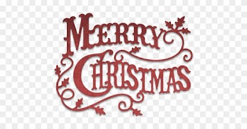 Cheery Lynn Designs Merry Christmas Die Cut Out - Cheery Lynn Designs Die-merry Christmas, 4"x3"