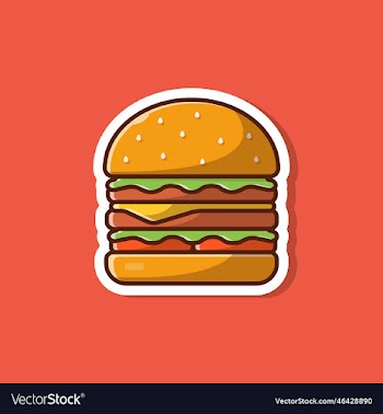 cheese burger cartoon