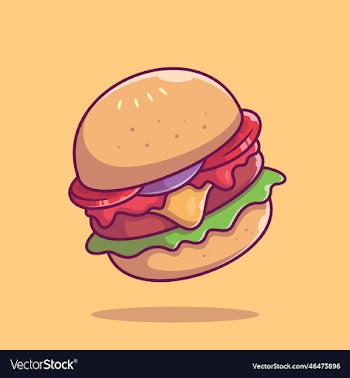 cheese burger cartoon