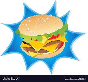 Cheese Burger vector image