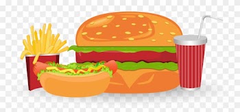 Cheeseburger Hamburger French Fries Fast Food Junk - Food Vector Png