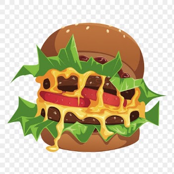 Cheeseburger meal png sticker illustration, | Free PNG - rawpixel
