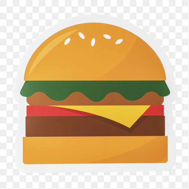 Cheeseburger png icon, paper craft | Free PNG - rawpixel