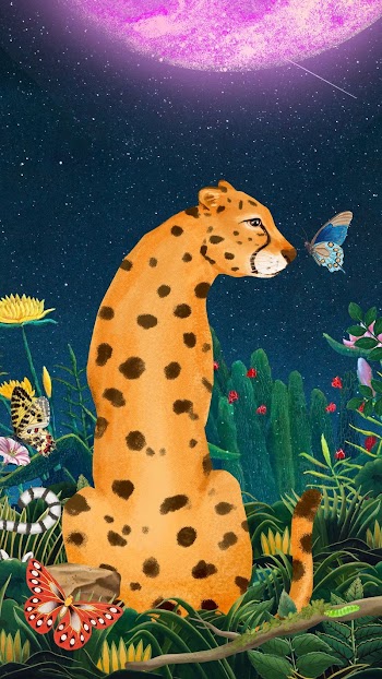 Cheetah dark iPhone wallpaper, night | Free Photo Illustration - rawpixel
