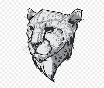 Cheetah T-shirt Drawing Behance Illustration - Silver-white leopard creative perspective 