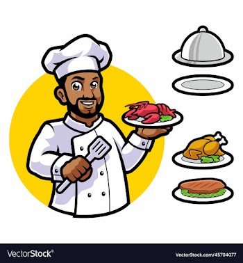 chef cartoon character mascot design
