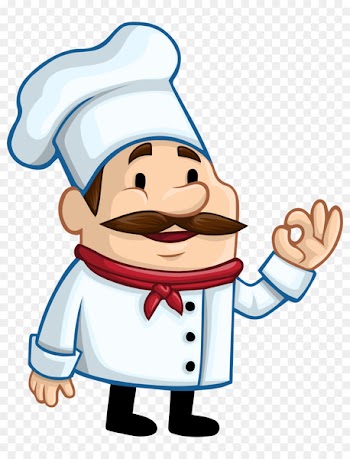 Chef Cartoon Restaurant Illustration - Hand-painted cartoon chef foreign short beard 