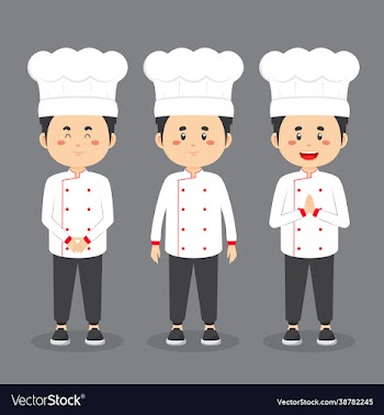 chef character with various expression