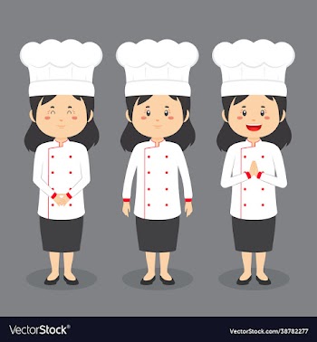 chef character with various expression