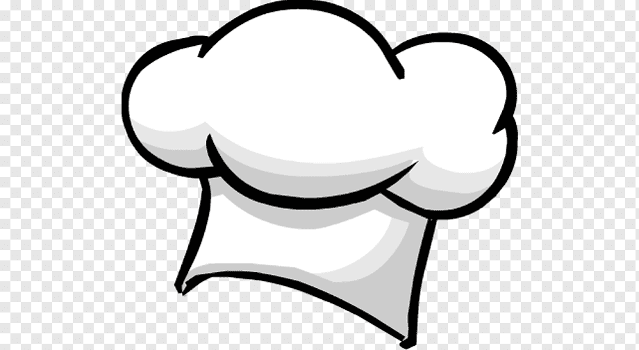 chef hat illustration, Chef's uniform Hat, Hat, white, monochrome, cowboy Hat png
