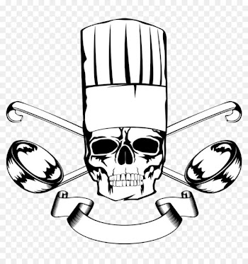 Chef Skull Royalty-free Clip art - Skull chef cap 
