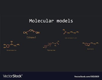 Chemical formulas of food and cosmetic vector image