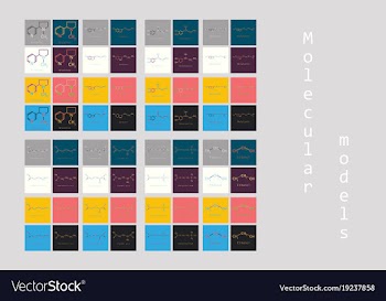 Chemical formulas of food and cosmetic vector image