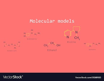 Chemical formulas of food and cosmetic vector image