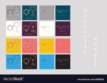 Chemical formulas of food and cosmetic vector image