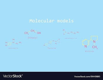 Chemical formulas of food and cosmetic vector image