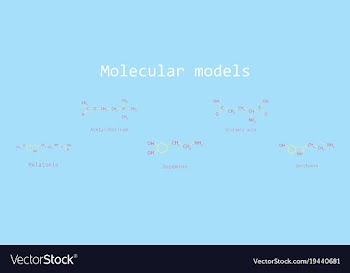 Chemical formulas of food and cosmetic vector image