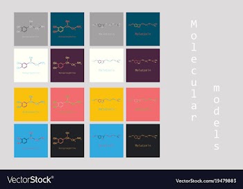 Chemical formulas of food and cosmetic vector image
