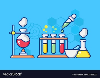 Chemistry experiment vector image