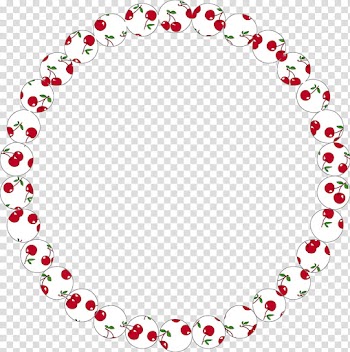 Cherrie frame transparent background PNG clipart