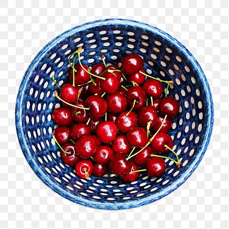 Cherries bowl png sticker, transparent | Free PNG - rawpixel