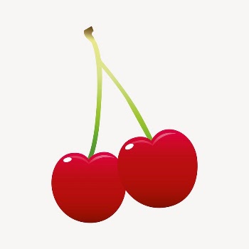 Cherries clipart, fruit illustration vector. | Free Vector - rawpixel