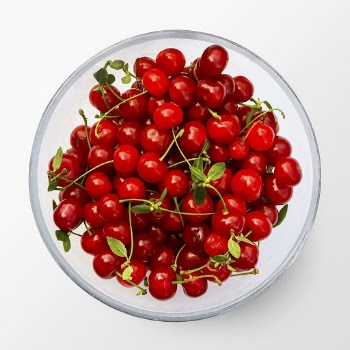 Cherries on a plate, fruit | Free Photo - rawpixel
