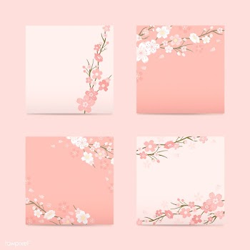 Cherry blossom background collection | Free stock vector - 565996