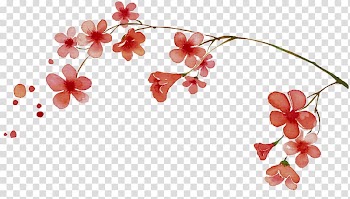 Cherry blossom Plum blossom, Hand-painted plum blossom transparent background PNG clipart