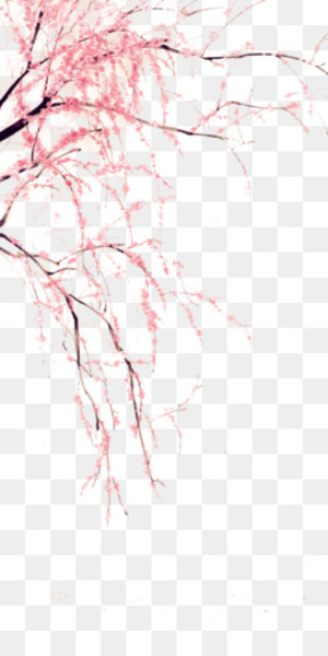 Cherry blossom Tattoo - Red Peach 