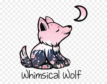 Cherry Blossom - Whimsical Wolf