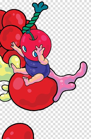 Cherry Bomb, round red fruits illustration transparent background PNG clipart