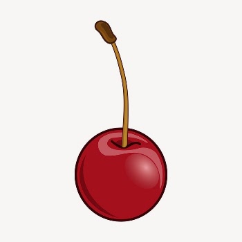 Cherry clipart, fruit illustration vector. | Free Vector - rawpixel