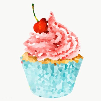 Cherry cupcake crystallized style overlay | Free  transparent png - 2347287