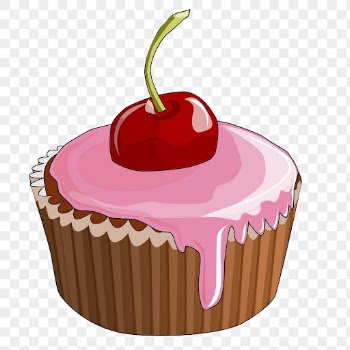 Cherry cupcake png sticker, food | Free PNG - rawpixel