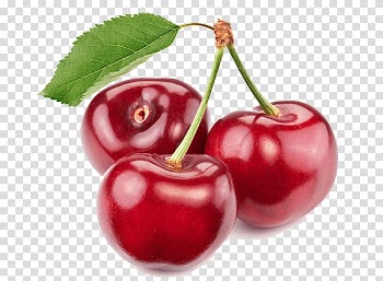 Cherry fruit, Cherry Trio transparent background PNG clipart