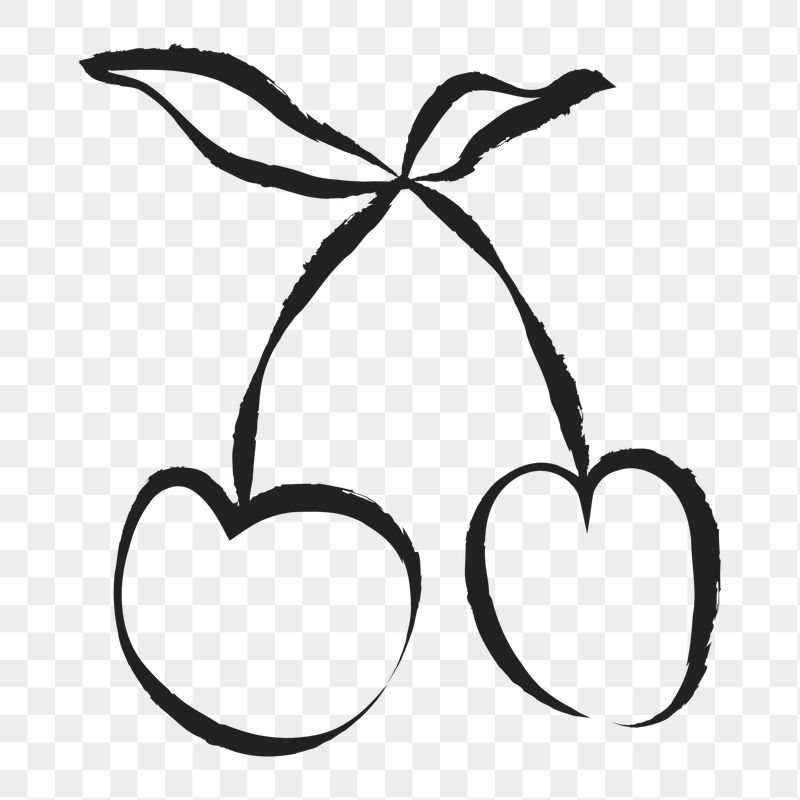 Cherry fruit png sticker, cute | Free PNG Illustration - rawpixel