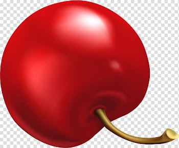Cherry Fruit Watercolor painting, Simple red cherry transparent background PNG clipart
