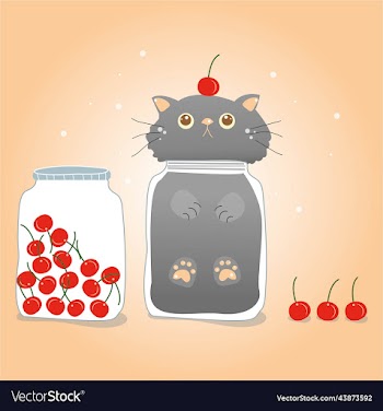cherry preserve in glass jar
