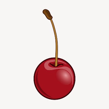 Cherry sticker, fruit illustration psd. | Free PSD - rawpixel