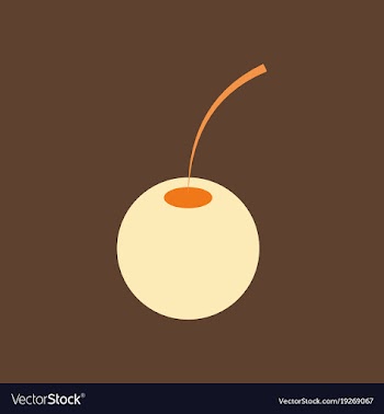 Cherry sweet fruit flat icon realistic vector image