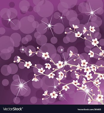  					Cherry tree blossoms vector&nbsp;image														