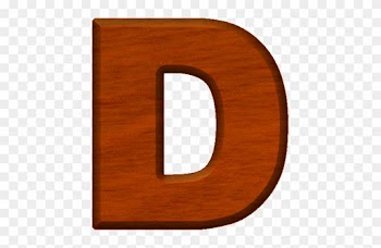 Cherry Wood Letter D - Letter D In Wood