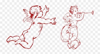 Cherub Angel Drawing Infant Clip Art - Baby Angels For Drawing